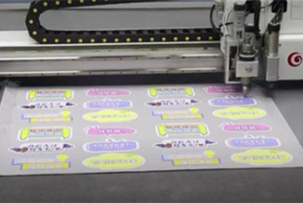 self-adhesive stickers cutting